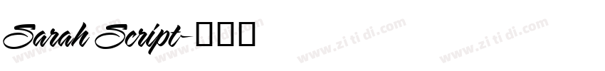 Sarah Script字体转换